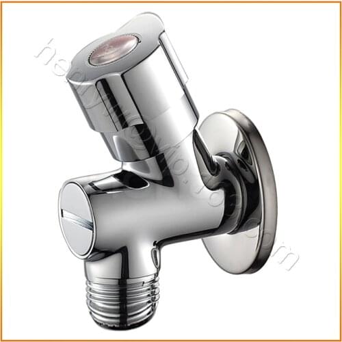 L15596 - Luxury Wall Mounted Chrome Color M1/2"-M1/2" Brass Angle Valve