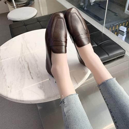 EAGSITY penny loafers for women flats slip on pointed toe ladies casual party shoes soft comfortable mules oxford sneaker