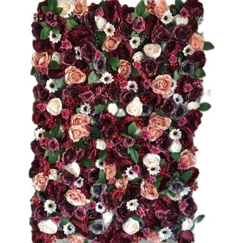 Mixcolor 10pcs/lot Artificial silk rose flower wall wedding background decoration Road lead flower Arch flower TONGFENG