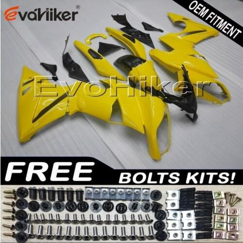 Motorcycle plastic cover for 650R ER6f 2009 2010 2011 yellow ER-6f 09 10 11 ABS plastic panels kit