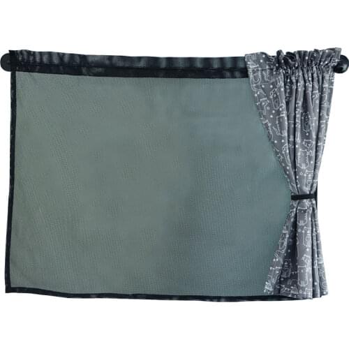 New Car Divider Privacy Curtains Sunshades Side Window Covers Double-Layer Window Shading Curtains For Front And Rear Car Window