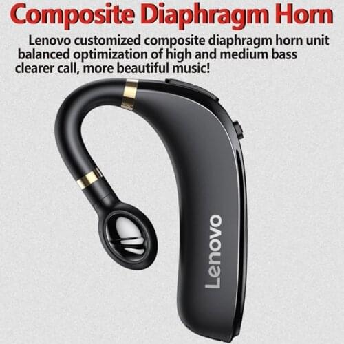 NEW Original Lenovo HX106, Ear Hook Wireless Bluetooth 5.0, Earbud With Microphone 40 Hours Earphone Pro