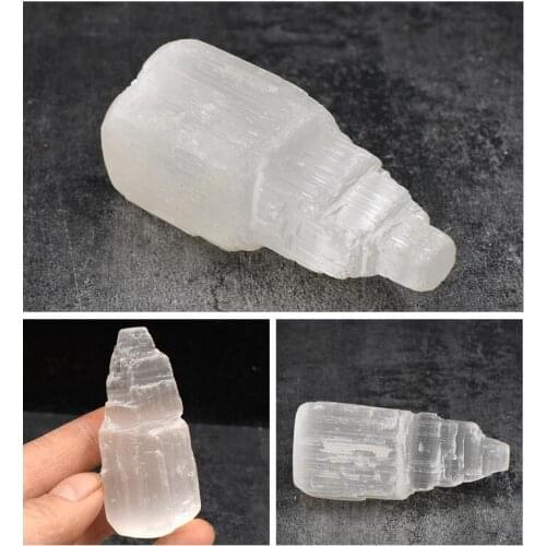 Wholesale1pc Selenite Tower Healing Plaster Collection Home Decor Power Reiki Mineral Energy Balance 6cm 10cm 15cm