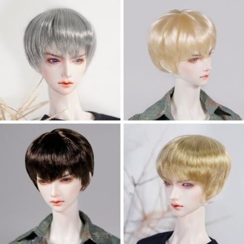 1/6 1/4 1/3 Scale BJD Wig Urban Youth Handsome Boy Short Hair Wigs For BJD/SD YOSD MSD SD13 Strong Uncle Doll Accessories C1123