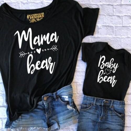 2018 Couple T-shirt Toddler Baby Kids Girls Matching Shirt Family Clothes Tops Blouse Family Matching Outfits
