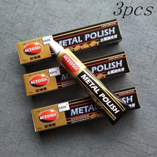 3 PCS AUTOSOL metal polishing paste scratch repair metal band grinding multifunction copper cream 50 g