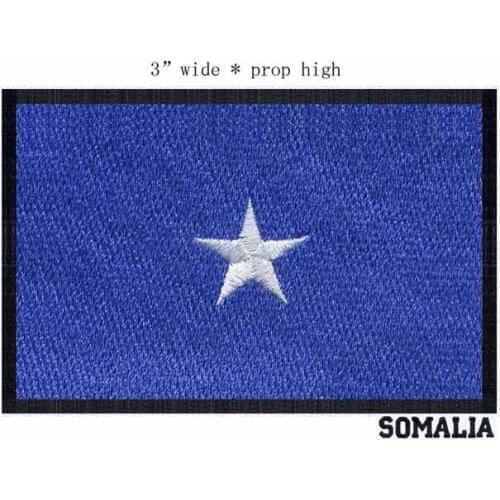 SOMALIA embroidery flag iron patch 3" wide for bag/clothing/pants/jacket