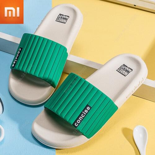 Xiaomi Bathroom Non-slip Slippers Indoor Couples Thick-soled Flip Flops Long-wearing No Smelly Wear-resistant Eva Flip Flops