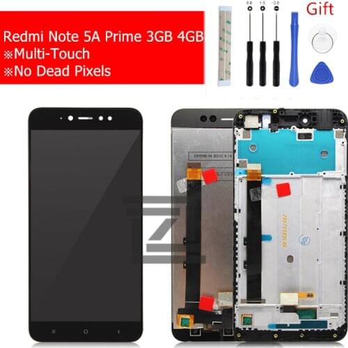 For Xiaomi Redmi Note 5A Prime Pro 3GB LCD Display Touch Screen with Frame Digitizer Assembly Replacement Replace Parts