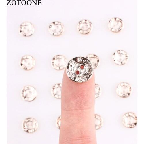 ZOTOONE Handmade Easter Metal Buttons 2MM Noel Accessories Scrapbooking for Clothing DIY Craft Decoration Sewing Button E