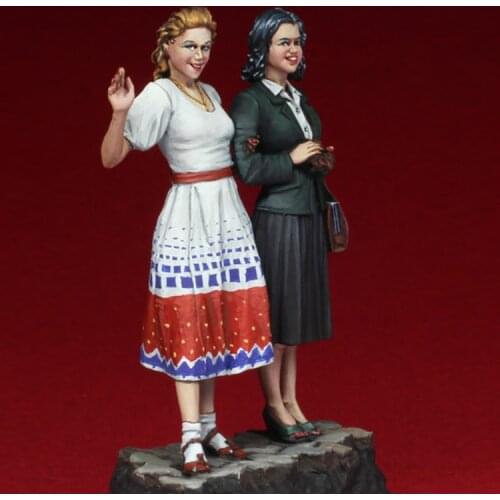 1/35 Resin Model figure GK The Liberation of Paris 1944 Military theme WWII Unassembled and unpainted kit