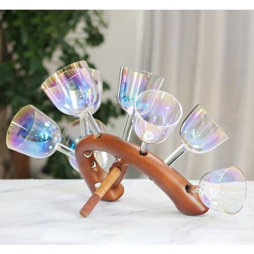 5th octave 8pcs one set chakras set crystal singing bowls C D E F G A B C6 note with any color and wood bracket