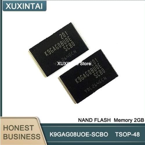 50pcs/lot K9GAG08UOE-SCBO K9GAG08U0E-SCB0 K9GAG08UOE K9GAG08U0E NAND FLASH Memory 2GB TSOP-48