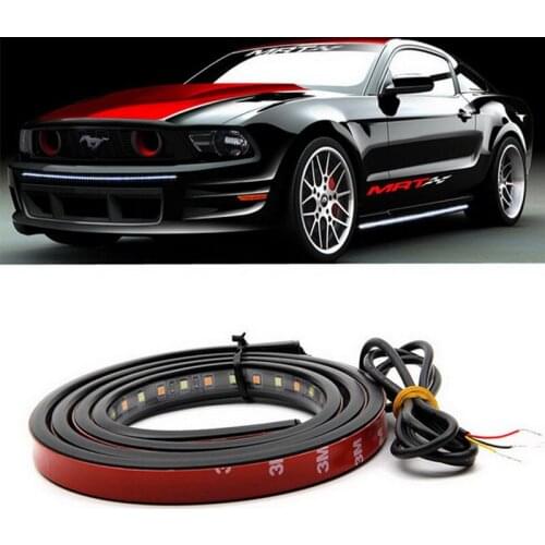 60'' For Most Truck/SUV/ RV Turn Signal Tail Lamp Red/White 90 LED Waterproof Strip Light Bar Running/Brake/Reverse/Rear