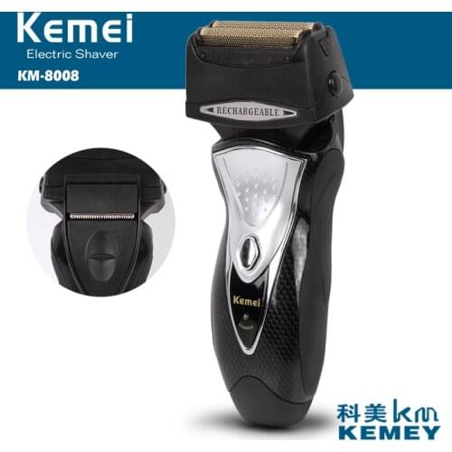 Kemei rechargeable electric shaver 3D beard shaver barbeador face care electric razor men shaving machine trimmer