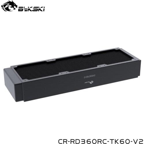 Bykski G1/4" WaterCooling 360mm Copper Radiator,60mm Thickness For Computer Heat Dissipation,M3 Screws,CR-RD360RC-TK60-V2