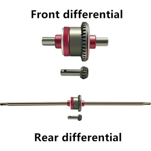 Differential Assembly Drive Reverse Differential Structure Metal Parts for 1/12 1/16 HBX Feiyue RP Hengguan RC Model Car