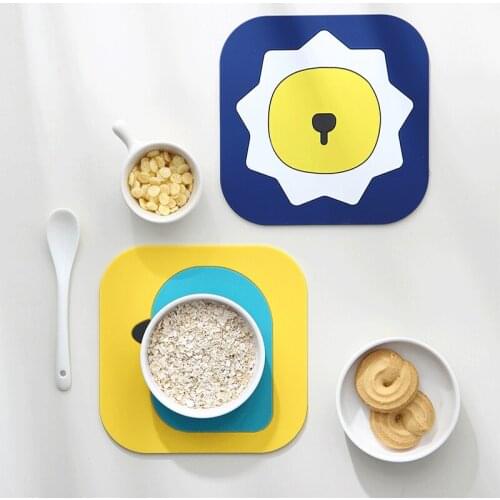 House Heat Insulation Mat Anti Scalding Heat Resistant PVC Pot Bowl Coaster High Temperature Table Pad Non-Slip Soft Waterproof