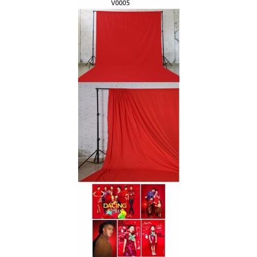 3mx6m 100% Cotton Muslin Backdrop Photography Studio red Background,wedding Solid Seamless Cotton Cloth Video Photo Backdrop