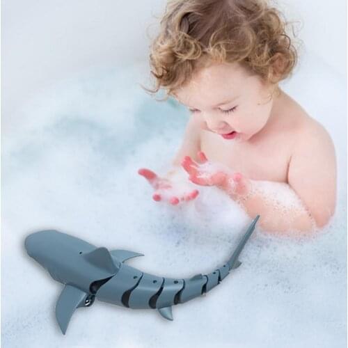 34 * 14 * 9cm 1:18 2.4G Simulation Remote Control Shark For Swimming Rechargeable Battery Boat Waterproof Bathroom Toy Toy N7I6