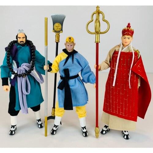 China Classic Myth Drama Character Journey to the West Super Hero The Monkey King Monk Tang Sha Monk Model Toy Action Figure