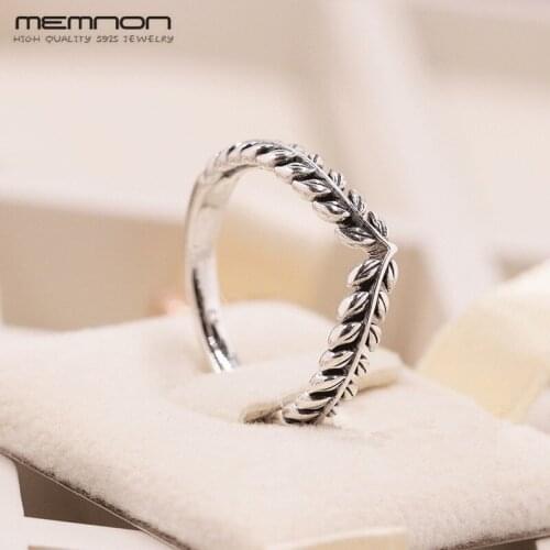 Memnon 100% 925 Sterling silver Seeds wishbone rings for women silver 925 ring anillos bague fine jewelry accessories women