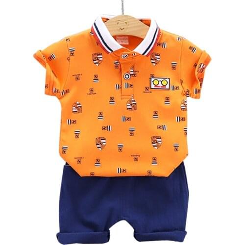 Toddler Baby Boys Girls Clothes Sets Printing T Shirt +Shorts Pants For 1 2 3 4 Years For Summer Boys Clothing Outfits Suit