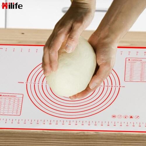 Kneading Dough Mat Pizza Dough Rolling Mats Kitchen Cooking Gadgets Silicone Non-Stick Pastry Pad Sheet Large Size Baking Mat