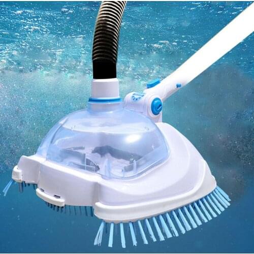 Swimming Pool Spa Vacuum Head Cleaner Transparent Manual Suction Machine Cleaning Maintenance Tools Swimming Pool Vacuum Cleaner