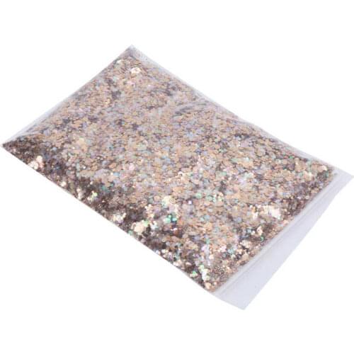 Craft supplies manualidades complementos Nail Glitter PET Dream Bronze Color Hexagonal Resin Sequin for Make Up Nail Art