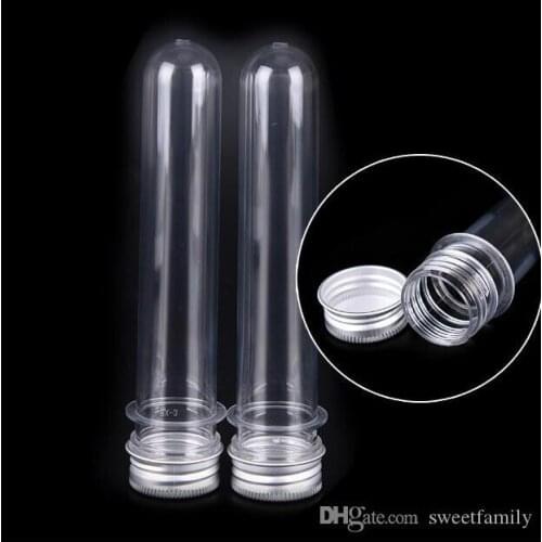 40ml transparent mask bath salt test PET tube with aluminum cap,40cc,clear plastic cosmetic tube with pressure sensitive seal