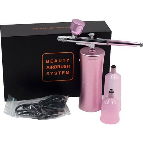 Cordless Airbrush Kit Portable Air brush Set Handheld Spray Gun for Cake Decorating Makeup Art Nail Drawing Painting Tattoo