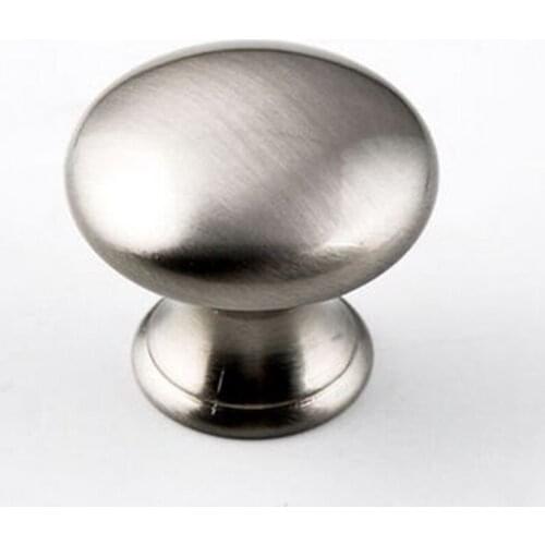 Modern simple furniture knobs stain silver drawer cabinet knobs brushed nickel dresser cupboard door handles pulls 30mm