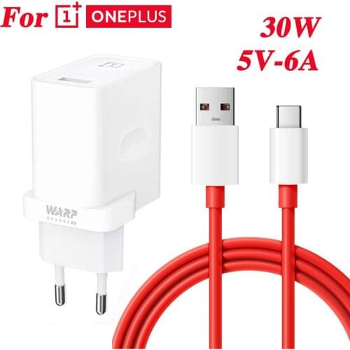 EU Plug Original oneplus WARP Fast charger for one plus 8 8Pro 7Pro 7T 7TPro Nord N10 CE 5G Smartphone USBC cable adapter