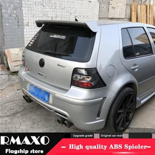 For Volkswagen GOLF 4 Spoiler 2001-2006 mk4 High Quality ABS Material Car Rear Wing Primer Color Rear Spoiler