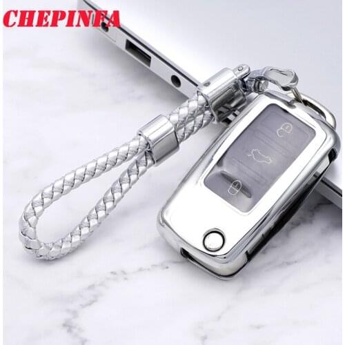 TPU Car Key Case Full Cover Protect Shell For Volkswagen VW Passat Golf Jetta Bora Polo Sagitar Tiguan Auto Key Bag