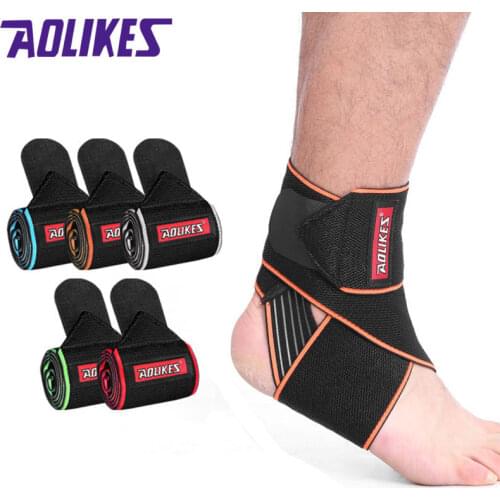 1 Piece Elastic Ankle Support Brace Strap Basketball Football Professional Protective Gear Protect Ankles Bands Sports Fitness
