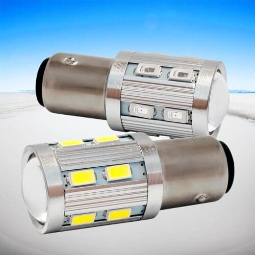 2pcs 1157 BAY15D P21/5W 16 SMD 5630 5730 LED Red White Car Tail Bulbs 21/5W Brake Lights auto Fog Lamps Daytime Running Light 2X