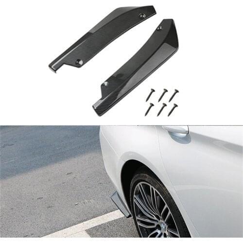 2PCS Car Rear Bumper Lip Diffuser Splitter Canard Spoiler Protector For Volvo S40 S60 S80 XC60 XC90 V40 V60 C30 XC70 V70