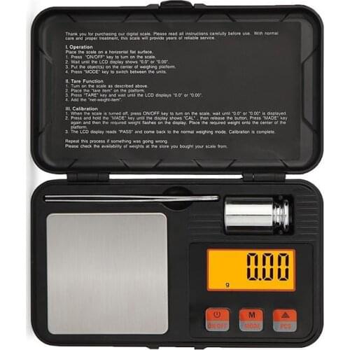 200/0.01g Jewelry Scale Mini High Precision Digital LCD Pocket Scale Balance Kitchen For Gold Sterling Silver Jewelry Weighing