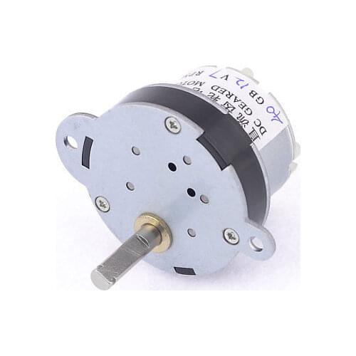 40GB-500TB 5mm Shaft Dia Pernament Magnetic 6V 12V DC Gearbox Geared Motor 3/7/30/50/100/130/200RPM