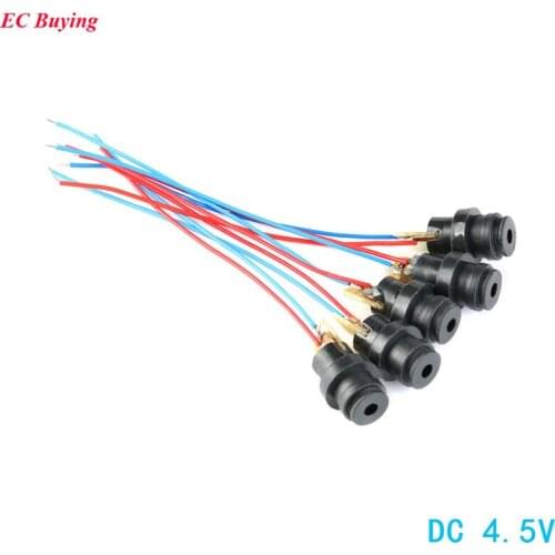 50pcs/lot DC 4.5V Laser Head Module Laser Dot Diode Red Plastic Gyro Module