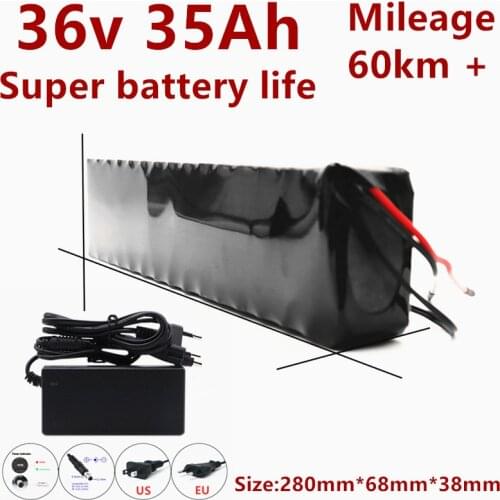 36V 35000mAh Battery e bike Battery Pack 18650 Li-Ion Battery 500W High Power and Capacity 42V Motorcycle Scooter with Charger