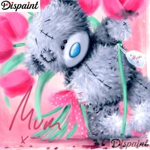 Dispaint Full Square/Round Drill 5D DIY Diamond Painting "Cartoon bear" Embroidery Cross Stitch 3D Home Decor A10240