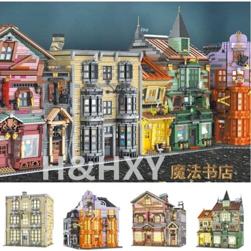 DHL MOULD KING 16038 16039 16040 16041 The Magic Wand Shop Model Building Blocks Bricks Toys For Kids Christmas Birthday Gifts