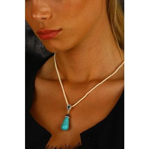 Dr Stone Natural Stone Women 'S Turquoise Necklace Z121AR132 202320917