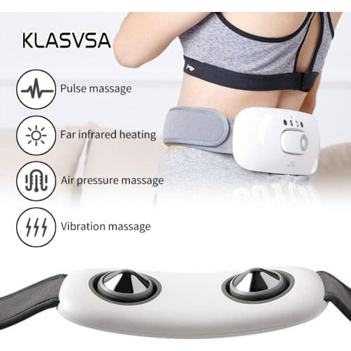 Electric Smart Waist Massager EMS Air Pressure Vibration Heating Relieve Waist Fatigue Massage Relaxation