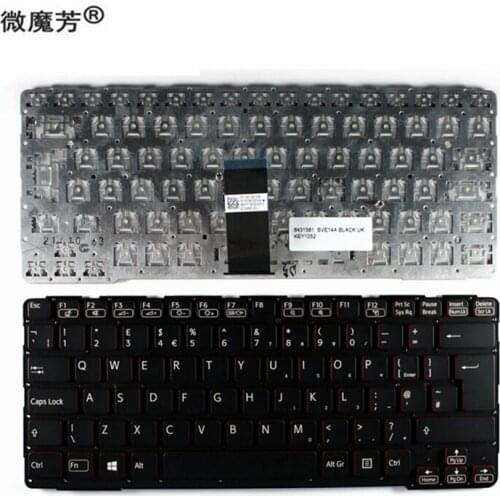 UK Layout Keyboard For Sony Vaio SVE14A SVE14A1V1EB SVE14A1S6RP SVE14A1S6RW SVE14A1V1EP QWERTY laptop black