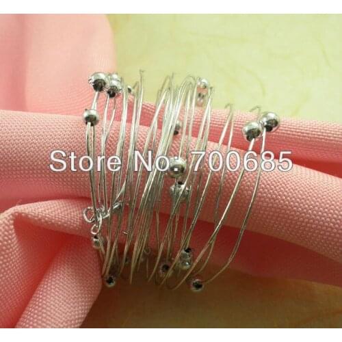 Napkin rings silver beades, wholesale metal napkin holder