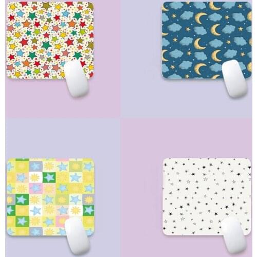 Little Stars Keyboards Mat Rubber Desk Mat Edge Native Rubber Special Game Mouse Pad Polyethylene Table Mat Non Slip